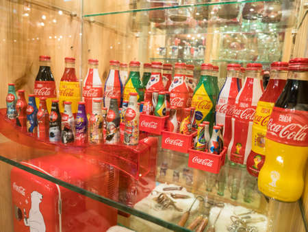 BANGKOK -THAILAND, September 3,2017 : Coca Cola collections at museum Ban Bang Khen in Bangkok Thailand.のeditorial素材