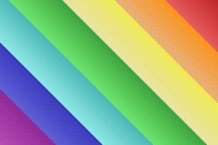 Colorful rainbow background, Vector illustration. Art paper cut and digital craft style.のイラスト素材