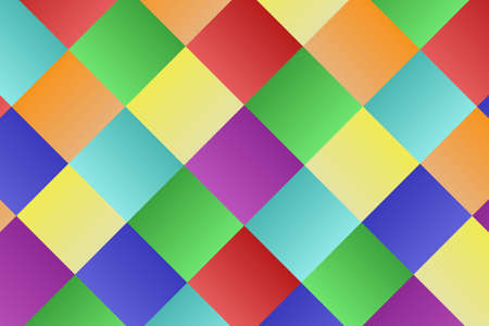 Paper art squares Vector background in different colors. Pattern design for banner, poster, card, postcard, cover and brochure.のイラスト素材