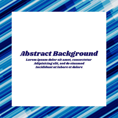 Blue rectangle bars obliquely vector, with square frame abstract background.のイラスト素材