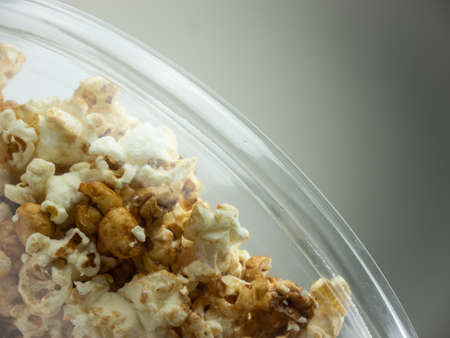 Popcorn in bowl.の写真素材