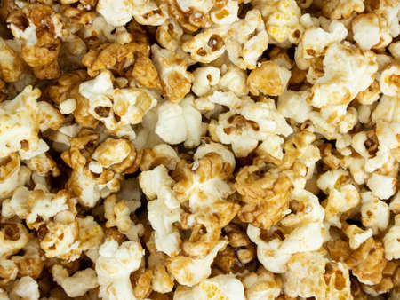 Popcorn texture background.の写真素材