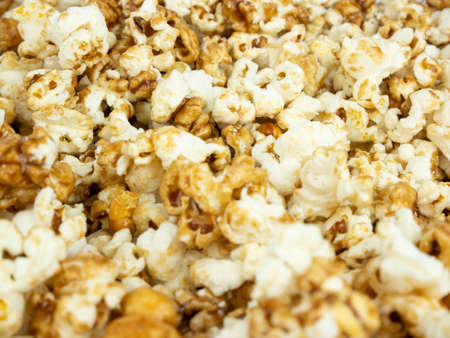 Popcorn texture background.の写真素材