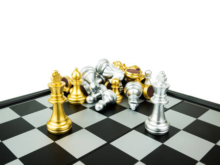 Game of chess figures - strategy and leadership concept.の写真素材