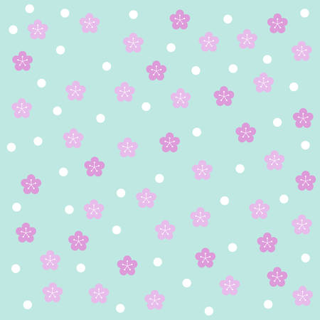 Sakura background pattern, Vector illustration.のイラスト素材