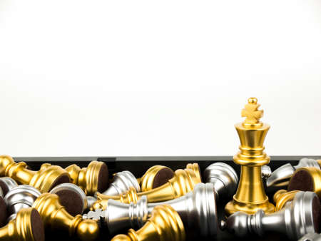Game of chess figures - strategy, Leader and teamwork concept.の写真素材