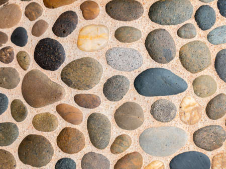 The surface of the marble Pebbles stone texture background.の写真素材