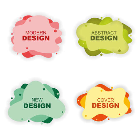 Colorful modern creative abstract shape with vector illustration. For advertising text, business cards, invitations, gift cards, flyers ,brochures.のイラスト素材