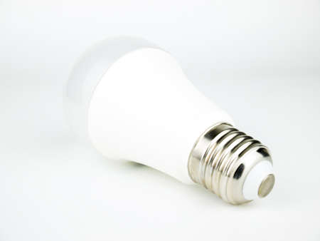 LED bulbs on white background.の写真素材