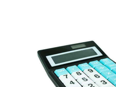 Calculator isolated on white background.