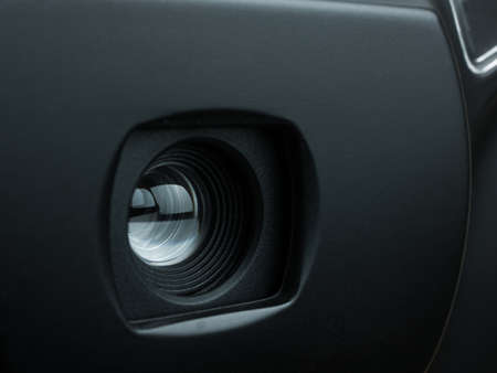 Camera lens with lense reflections.の写真素材