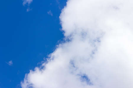 Beautiful blue sky with clouds background.の写真素材