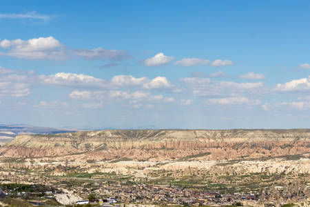 Rock formations in Zelve Valley, Cappadocia, Turkey.の写真素材