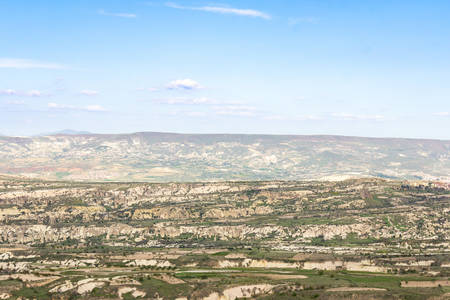 Rock formations in Zelve Valley, Cappadocia, Turkey.の写真素材