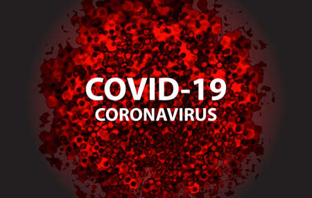 COVID-19 Coronavirus disease, illustration.の写真素材