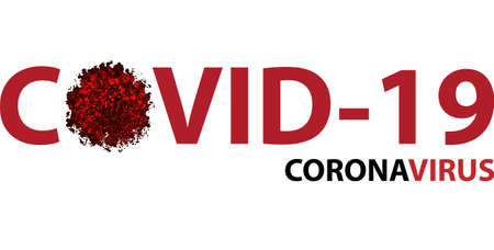 COVID-19 Coronavirus disease with copy space, illustration.の写真素材