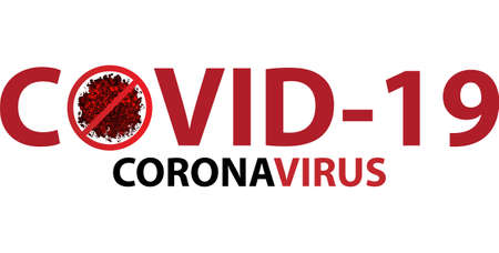 COVID-19 Coronavirus disease with copy space, illustration.の写真素材