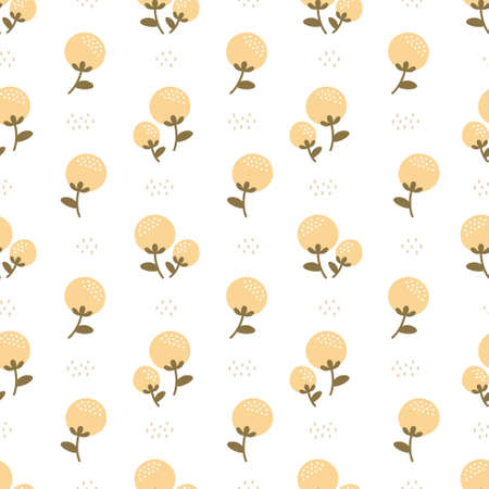 Flowers seamless background repeating pattern, wallpaper background, cute seamless pattern backgroundのイラスト素材