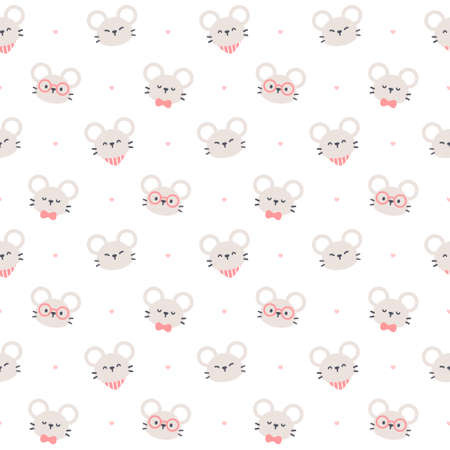 Ice cream seamless background repeating pattern, wallpaper background, cute seamless pattern backgroundのイラスト素材