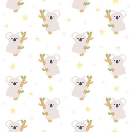 Ice cream seamless background repeating pattern, wallpaper background, cute seamless pattern backgroundのイラスト素材