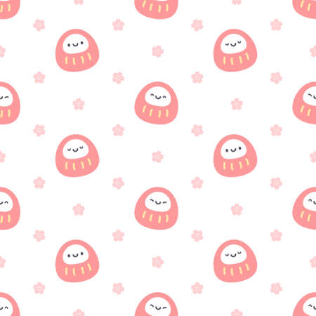 Ice cream seamless background repeating pattern, wallpaper background, cute seamless pattern backgroundのイラスト素材