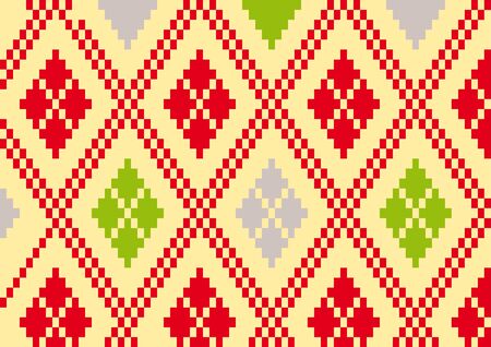 Pixel pattern background flat line vector illustration.のイラスト素材