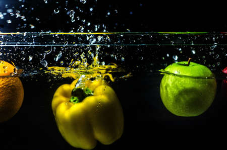 fill into waterの写真素材