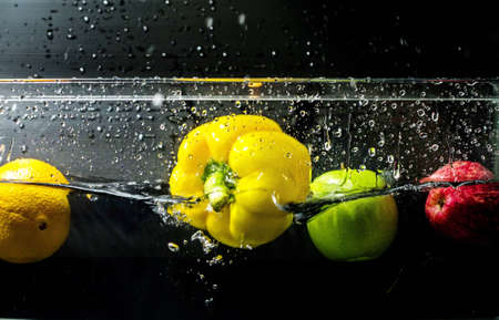 fill into waterの写真素材