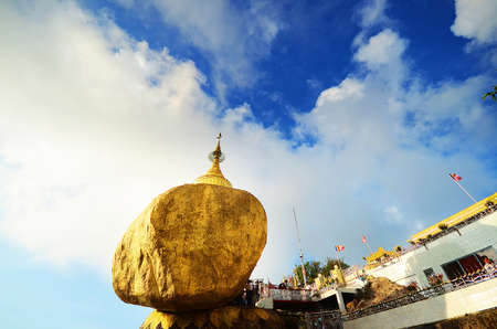 Golden rock  Myanmarのeditorial素材