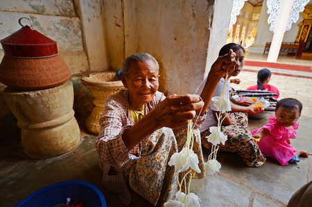 old people in baganのeditorial素材