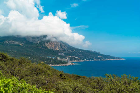 Mount Ilyas Kaya and Laspi Bay .south Crimean coast