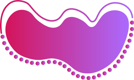 Blob shapes vector. Organic abstract splodge elements collection. Inkblot simple gradient. illustration isolated on transparent background. graphic concept for your design.のイラスト素材