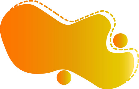 Blob shapes vector. Organic abstract splodge elements collection. Inkblot simple gradient. illustration isolated on transparent background. graphic concept for your design.のイラスト素材