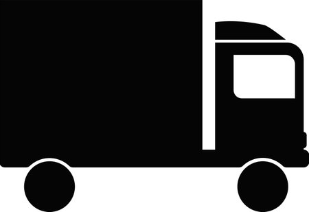 Truck icon. Freight, delivery symbol. Vector illustrationのイラスト素材