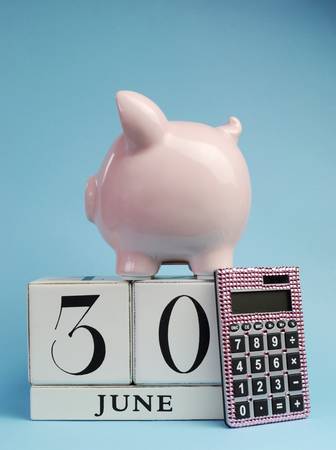 Calendar date for End of Financial Year, 30 June, for Australian tax year or retail stocktake sales,...