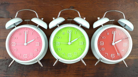 Turning the clocks back one hour for Autumn Fall daylight saving time.