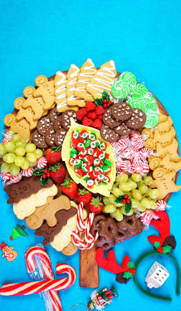 Christmas holiday large dessert grazing platter charcuterie board