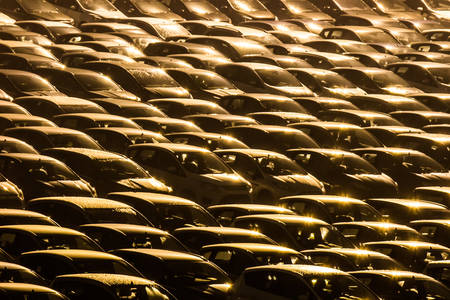 Luggage cars の写真素材