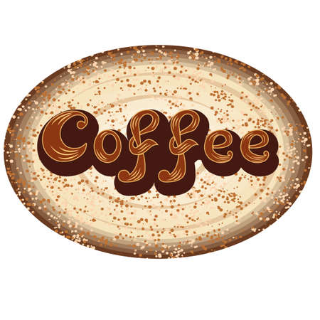 Coffee icon. For cafeteria or coffee menu logo, retro style. Vector illustrationのイラスト素材