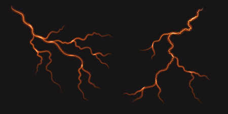 Earthquake thunderstorm cracks.のイラスト素材
