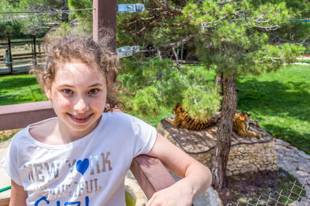 Walking in the parkの写真素材