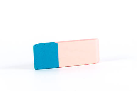Eraser. Important school supplies to correct errorsの写真素材