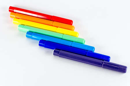 Markers. Important school supplies for drawing and creativity