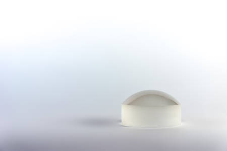 A magnifying glass designed for visually impaired people to read.の写真素材