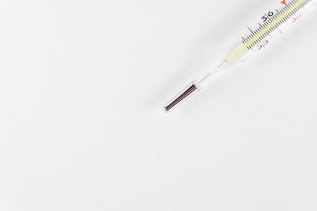 Thermometer. The medical tool for measurement of body temperature.の写真素材