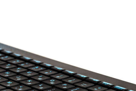 Computer keyboard. Modern, stylish needed, computer accessory.の写真素材