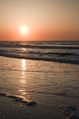 Sunrise over the oceanの写真素材