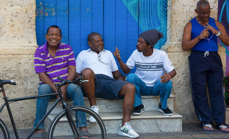 Cartagena, Colombia - March 8, 2020: People gathering outdoors days before quarantineのeditorial素材
