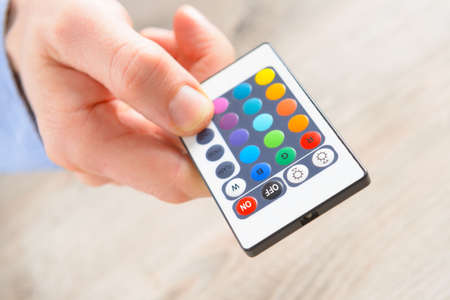 Remote control for led lighting, concept of chromotherapy