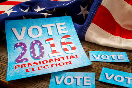 Composition of objects related to presidential election in USAの写真素材